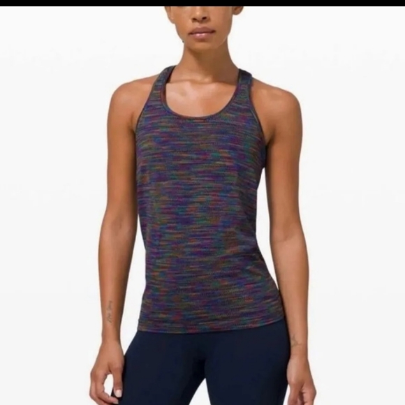 lululemon athletica Tops - Lululemon Swiftly Tech Love Rainbow Racerback Tank